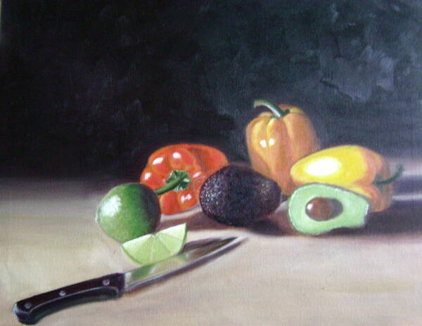  Poster featuring the painting Still-life by Toni Berry