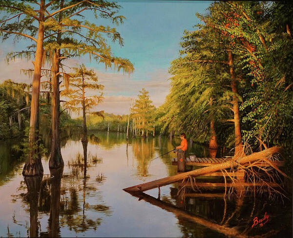Summer Poster featuring the painting Summer Reflections by Glenn Beasley