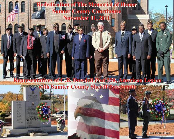 Memorial Of Honor Poster featuring the photograph Sumter County Memorial of Honor by Jerry Battle