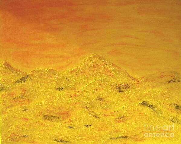 Nature Art Poster featuring the painting Sunnymountains by Pilbri Britta Neumaerker