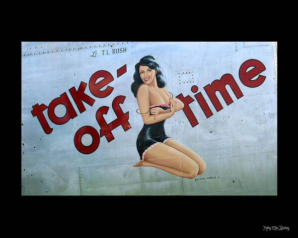 Airplane Poster featuring the photograph Take-off Time by Kathy Barney