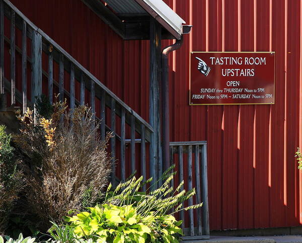 Winery Poster featuring the photograph Tasting Room by Brian Manfra