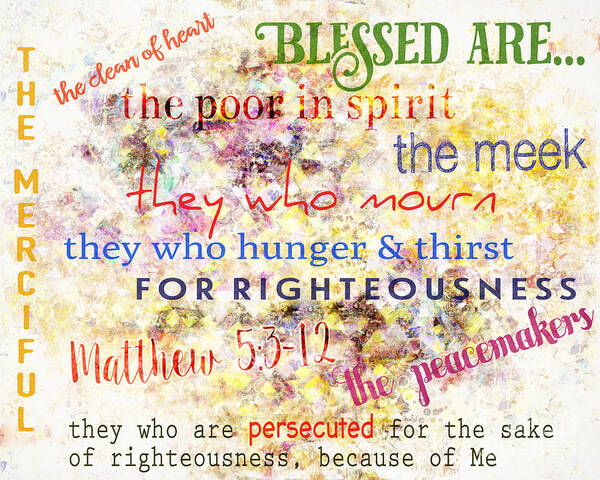 The Beatitudes Poster by Davy Cheng - Pixels