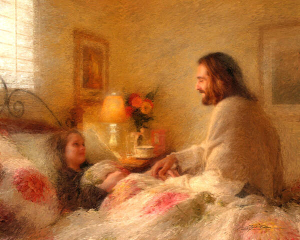 Jesus Poster featuring the painting The Comforter by Greg Olsen