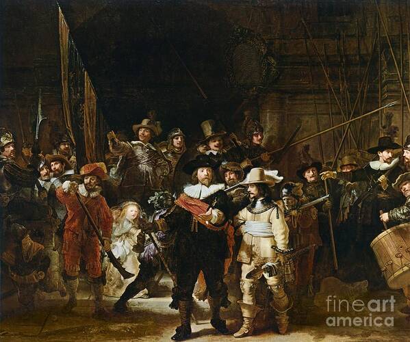 The Poster featuring the painting The Nightwatch by Rembrandt