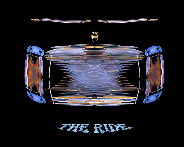 Car Poster featuring the digital art The Ride by R Thomas Brass