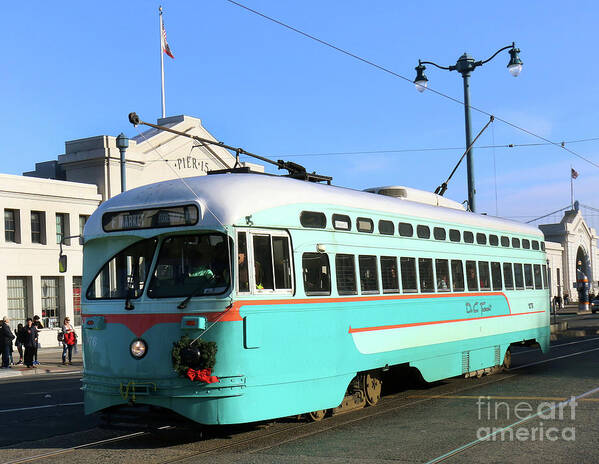 Cable Car Poster featuring the photograph Trolley Number 1076 by Steven Spak