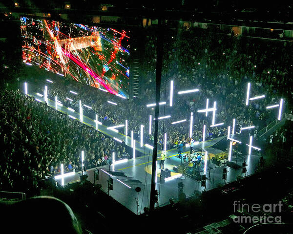 Digital Photography Poster featuring the photograph U2 Innocence And Experience Tour 2015 Opening At San Jose. 8 by Tanya Filichkin