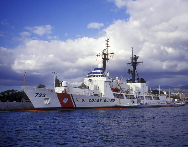 Coast Guard Poster featuring the photograph United States Coast Guard Cutter Rush by Michael Wood