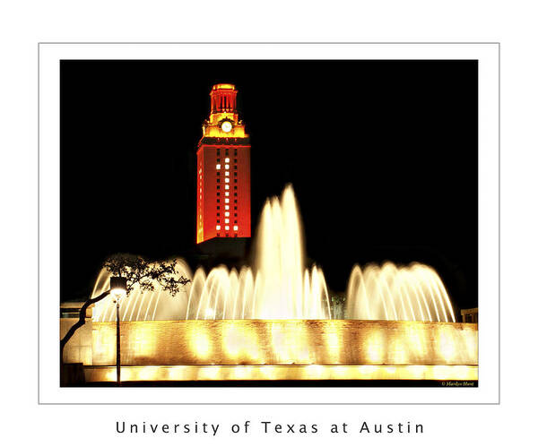 University Texas Austin Poster featuring the photograph UT Tower Poster by Marilyn Hunt