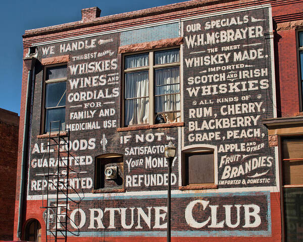 Victor Poster featuring the photograph Victor Fortune Club by Kristia Adams