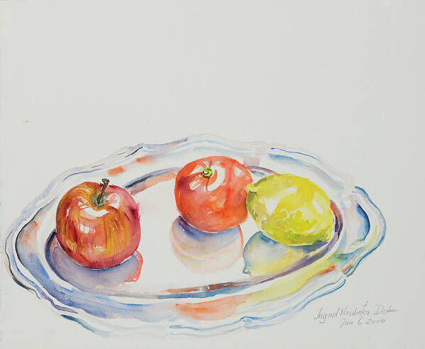 Still Life Poster featuring the painting Watercolor Series 191 by Ingrid Dohm
