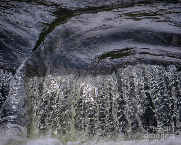 Abstract Poster featuring the photograph Waterfall Abstract by Dawn Gari