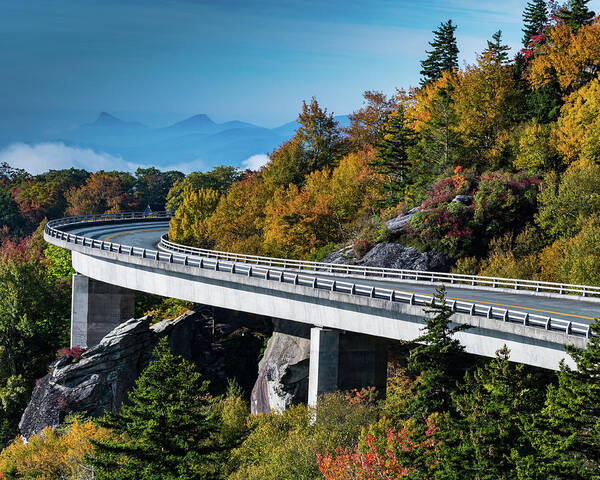 Adventure Poster featuring the photograph Wide Curve of Linn Cove Viaduct by Kelly VanDellen