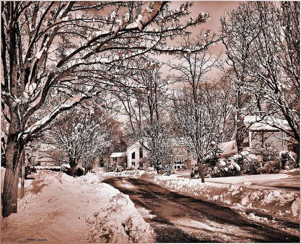Landscape Poster featuring the digital art Winter Beauty by Mikki Cucuzzo