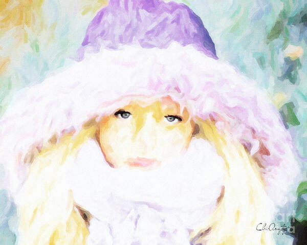 Portrait Poster featuring the painting Winter by Chris Armytage