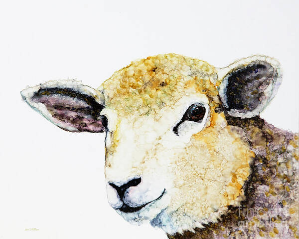 Woolyfrog Poster featuring the painting My Wool by Jan Killian