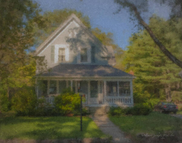 House Poster featuring the painting Wooster Family Home by Bill McEntee