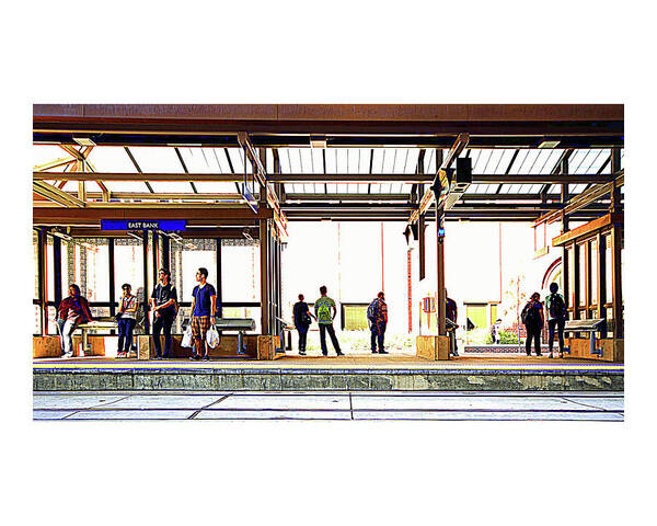 Light Rail Poster featuring the photograph 038 - Green Line by David Ralph Johnson