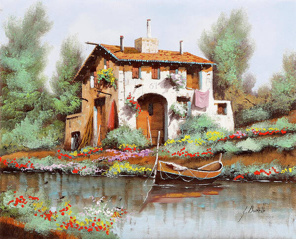 La Casa Poster featuring the painting La Casa #1 by Guido Borelli