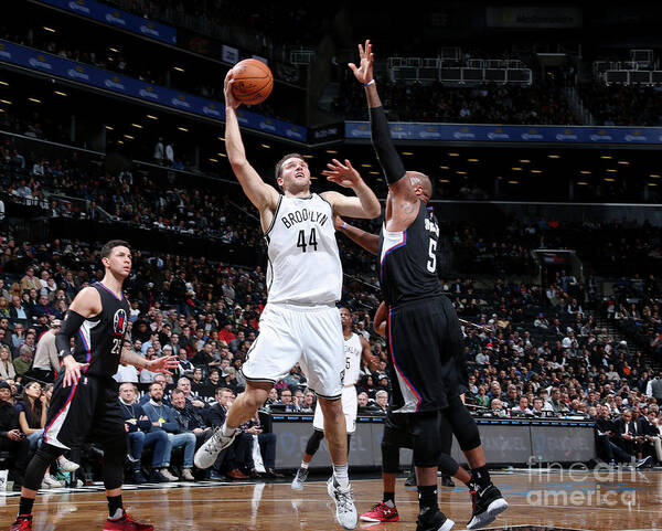 Bojan Bogdanovic Poster featuring the photograph La Clippers V Brooklyn Nets #10 by Nathaniel S. Butler