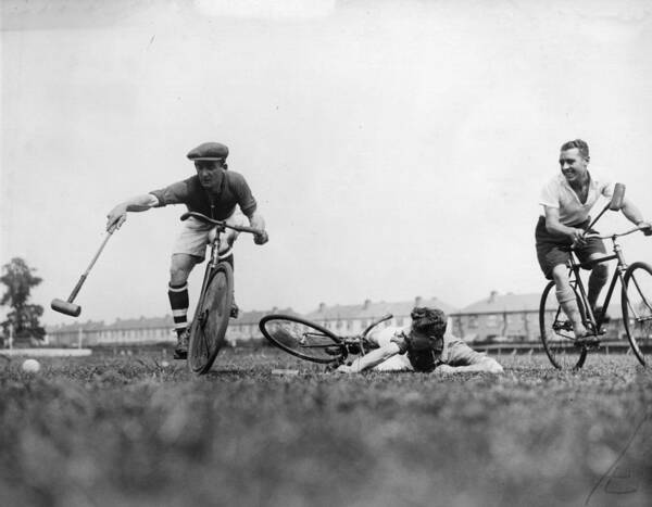 Formula One Grand Prix Poster featuring the photograph Bicycle Polo #2 by Fox Photos