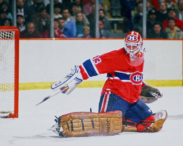 1980-1989 Poster featuring the photograph Montreal Canadiens V Boston Bruins #3 by Steve Babineau