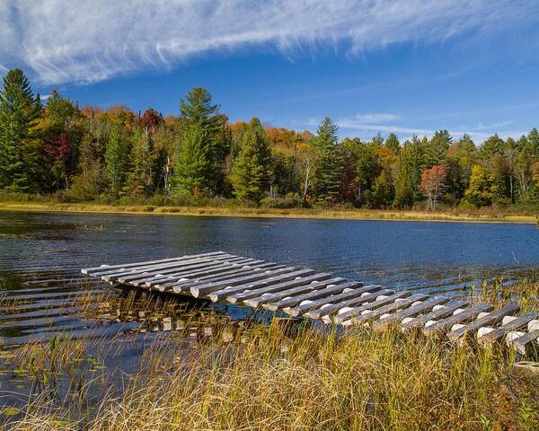 Landscape Poster featuring the photograph Autumn Dock by Kevin Craft