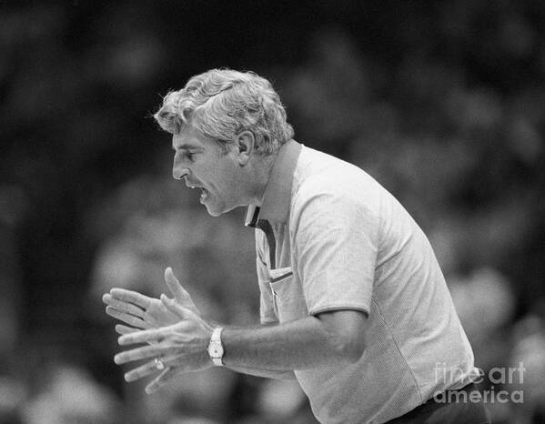 Problems Poster featuring the photograph Bobby Knight Yelling During Game by Bettmann