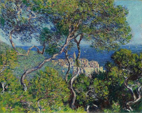 Claude Monet Poster featuring the painting Bordighera. Claude Monet, French, 1840-1926. by Claude Monet