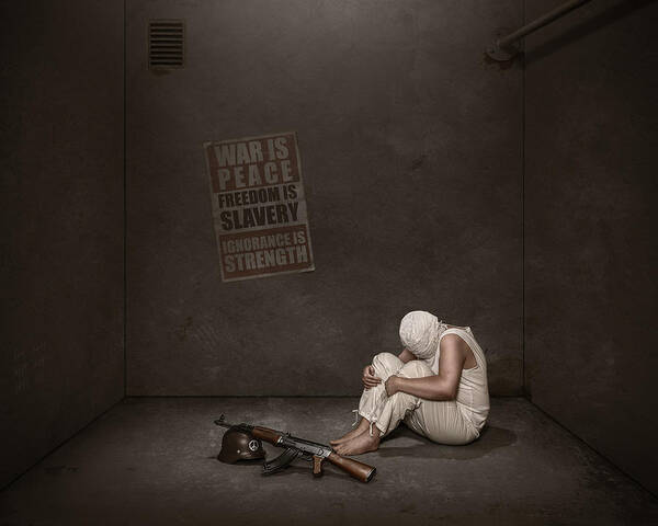 No2war Poster featuring the photograph Broken Mind by Petri Damstn