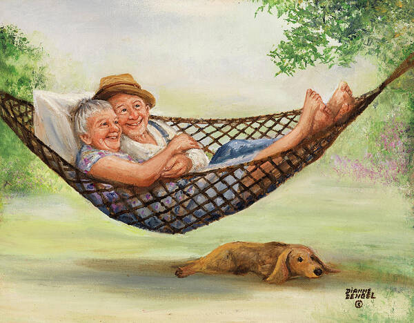 Nostalgic Poster featuring the painting Dd_091 by Dianne Dengel