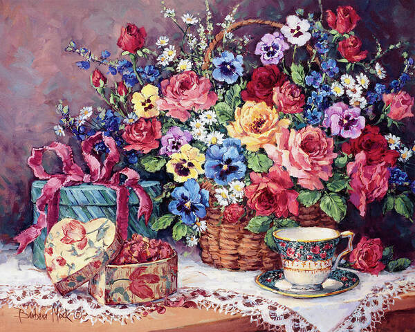 Fragrant Memories Poster featuring the painting Fragrant Memories by Barbara Mock