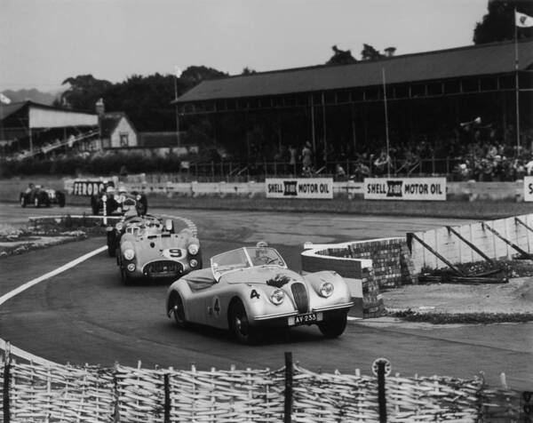 Jaguar Car Poster featuring the photograph Hollming Leads by Don Price