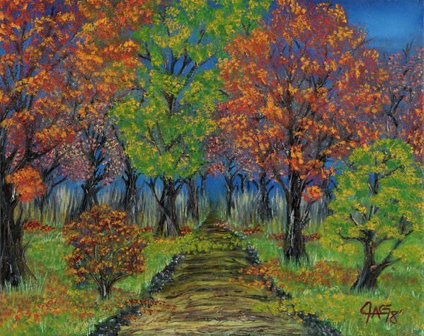 Acrylic Painting Poster featuring the painting In The Fall by The GYPSY