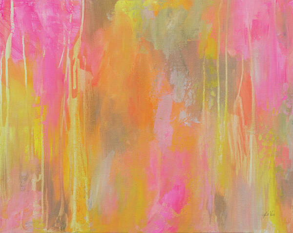 Abstract Poster featuring the painting Jubilation by Jeanette Vertentes