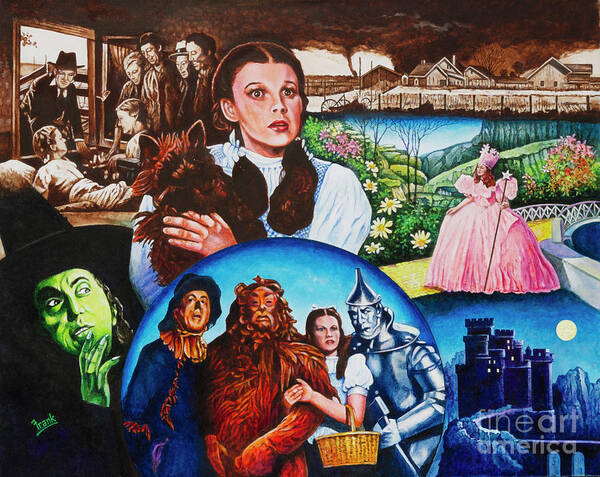 Judy Garland Poster featuring the painting Judy 1 by Michael Frank