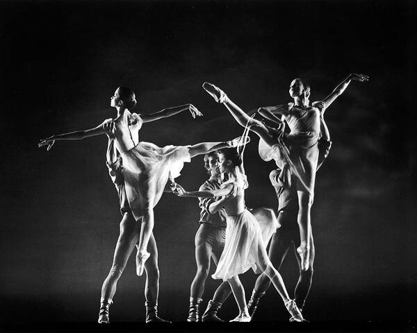 New York City Ballet Poster featuring the photograph Kay Mazzo;Anthony Blum;Jerome Robbins [Misc.] by Gjon Mili