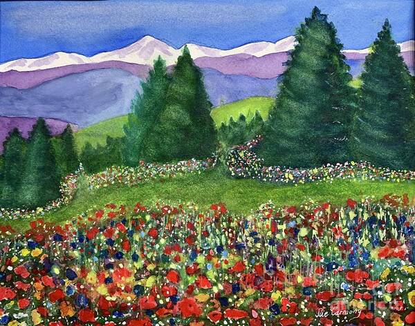 Summer Poster featuring the painting My Heaven on Earth by Sue Carmony
