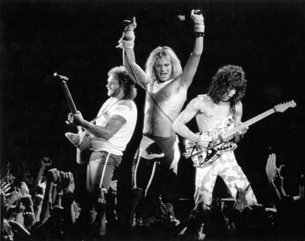 Music Poster featuring the photograph Photo Of Van Halen by Larry Hulst