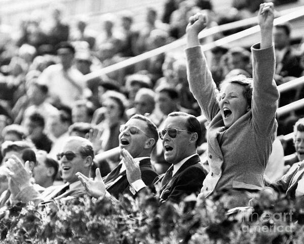 The Olympic Games Poster featuring the photograph Royals In Royal Box by Bettmann