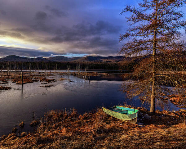 Adk Poster featuring the photograph Shaw Pond Sunrise - Landscape by Rod Best