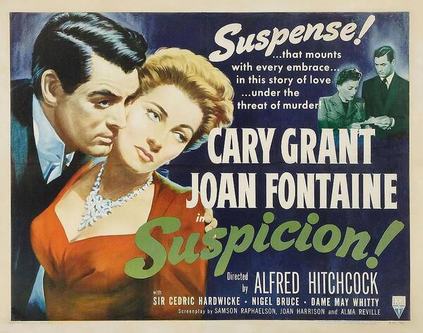 1940s Poster featuring the photograph Suspicion -1941-. by Album