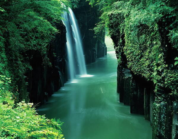 Scenics Poster featuring the photograph Takachiho Gorge, Miyazaki Prefecture by Gyro Photography/amanaimagesrf