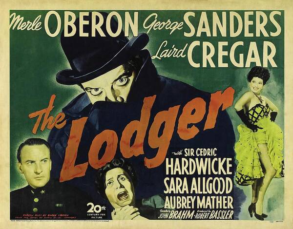 1940s Poster featuring the photograph The Lodger -1944-. by Album