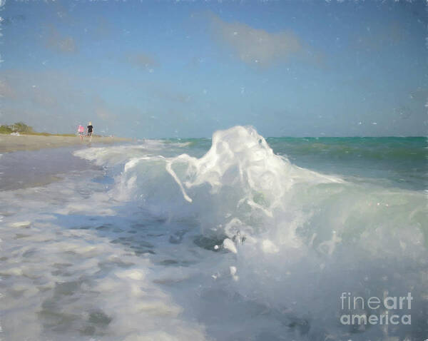 Waves Poster featuring the photograph Wave Art by Alison Belsan Horton