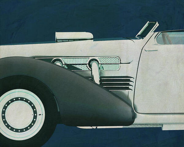 Cord Poster featuring the painting Cord 812 Concept Roadster #1 by Jan Keteleer