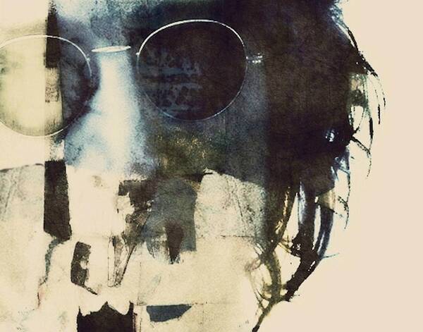 John Lennon Art Poster featuring the digital art Living Is Easy With Eyes Closed #1 by Paul Lovering