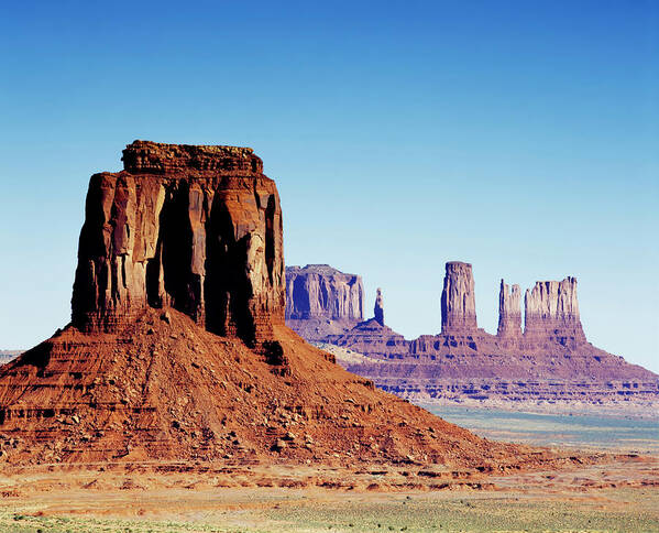 Landscape Poster featuring the photograph Monument Valley #2 by Mango Art