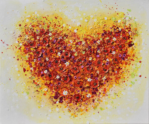 Heart Poster featuring the painting Summer Love #1 by Amanda Dagg